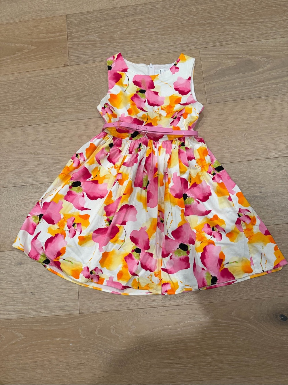 Pink & Yellow Floral Dress